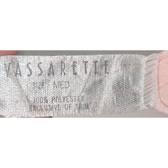 Vintage Vassarette Lacy Light Pink Nightgown Size Medium V Neck 35" L x 24" Wide - Picture 3 of 12